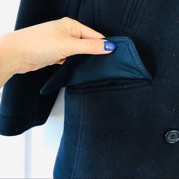 J. Crew double breasted wool cashmere navy peacoat - Picture 6 of 9